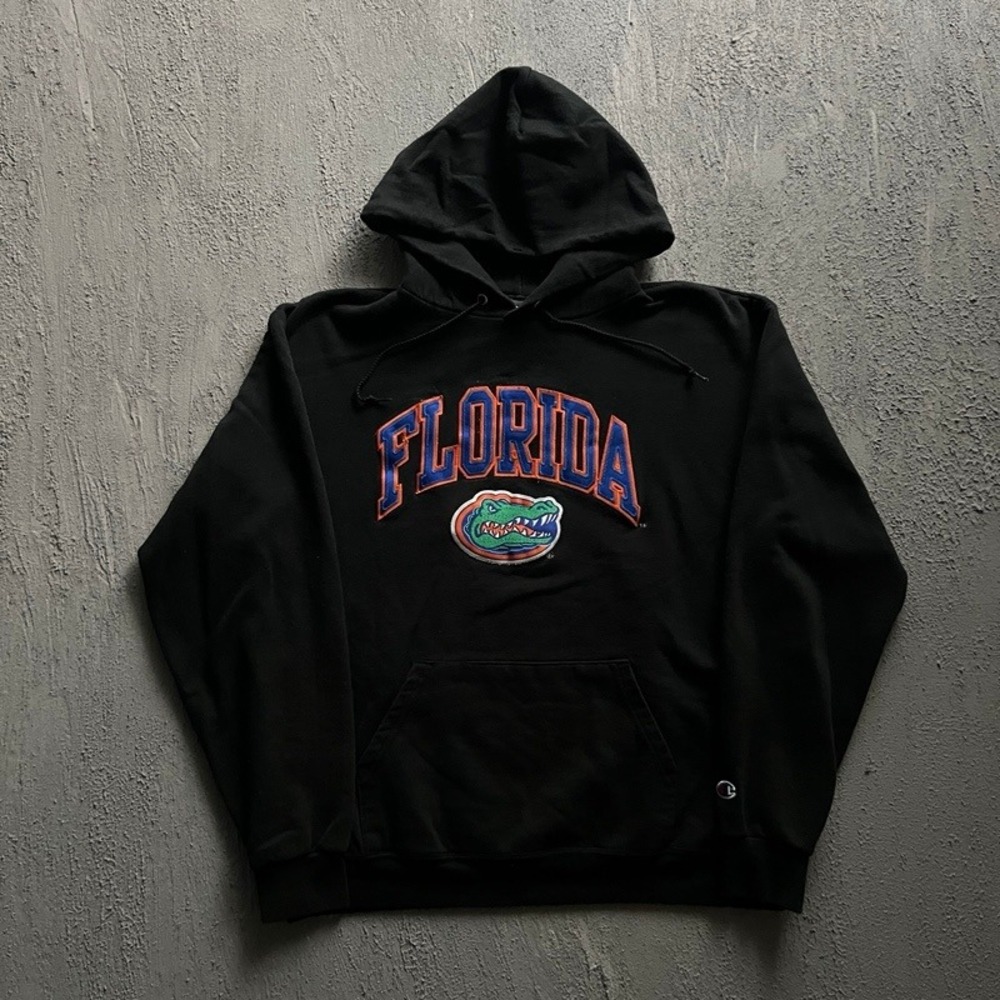Vintage Florida Gators Hoodie Large Black 2000s Champion